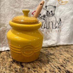 Le Creuset Mustard Jar with accessory